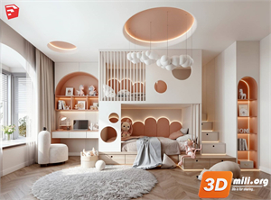 Children Room Scenes  Skp FIles 